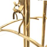 Standing vintage Hollywood Regency coat rack made of plexiglass and metal from the 1970s