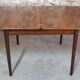 Extendable dining table "flip-top"/"wallet" Scandinavian vintage teak by Nils Jonsson for TROEDS
