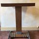 Old vintage wooden metal bistro table 40/50