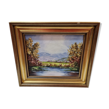 Mountain landscape painting by Isabelle Del Moral