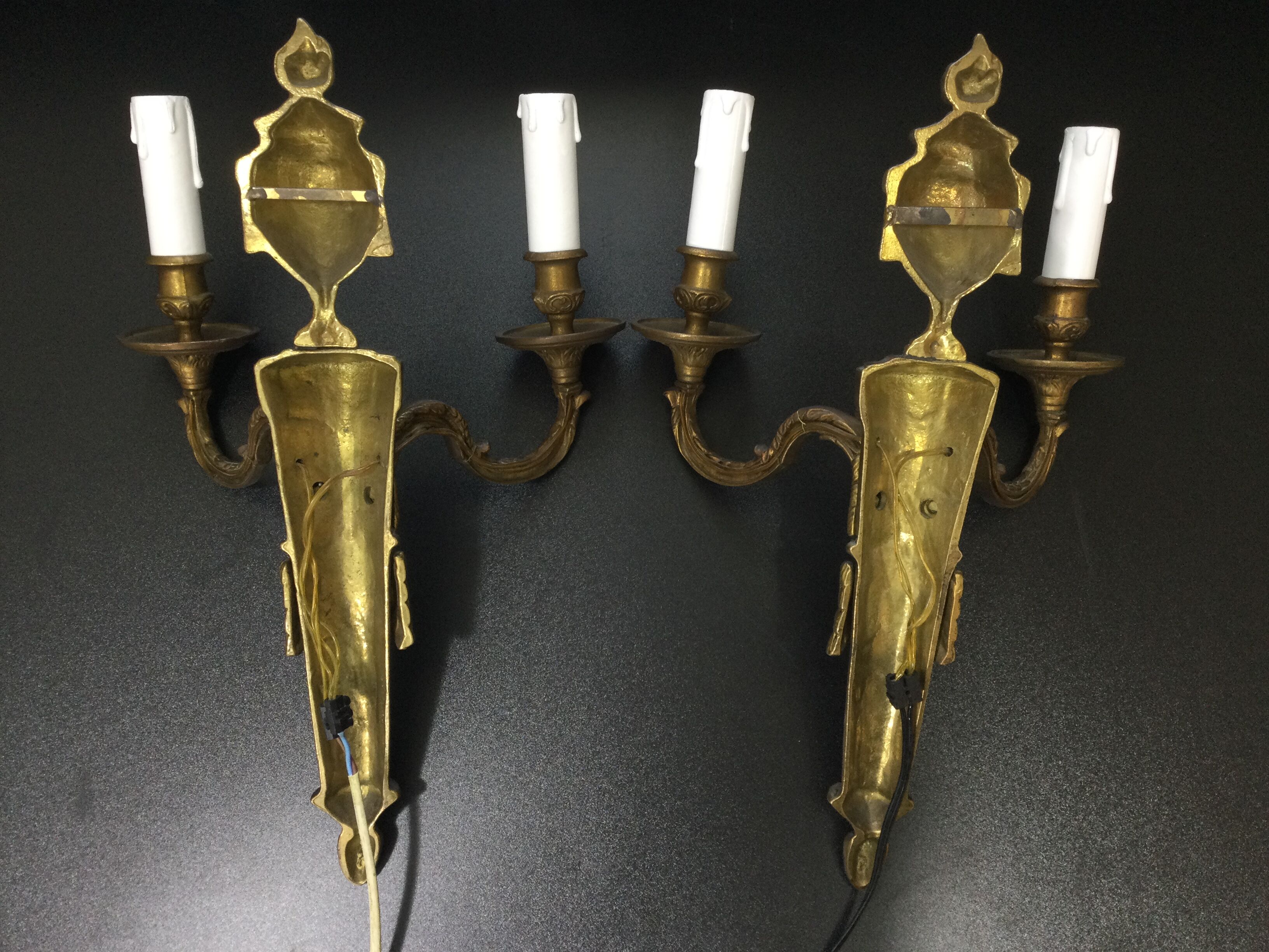 Paire d'applique en bronze st louis XVI