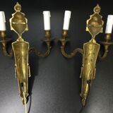 Paire d'applique en bronze st louis XVI