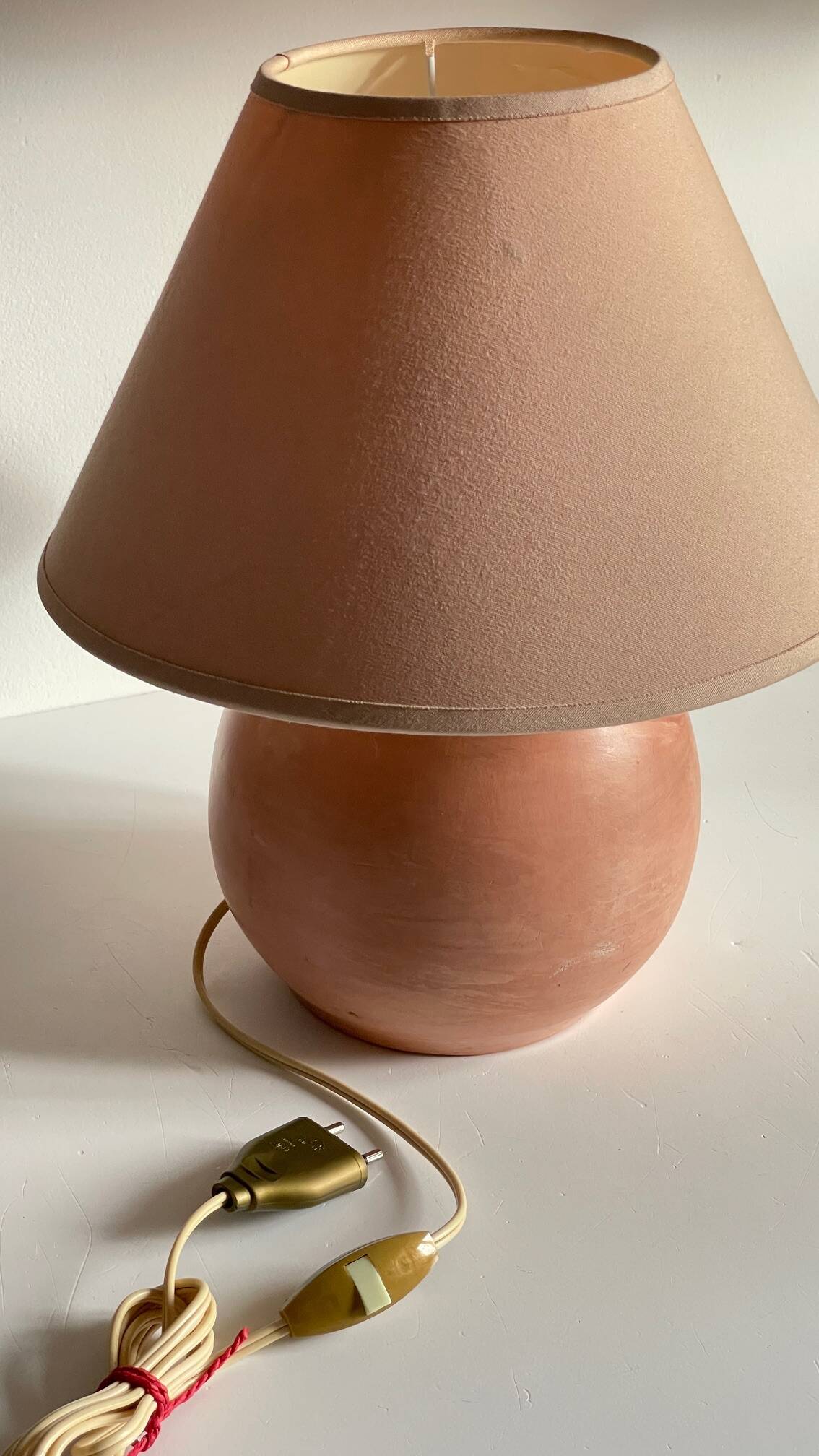 Vintage Handmade Terracotta Lamp
