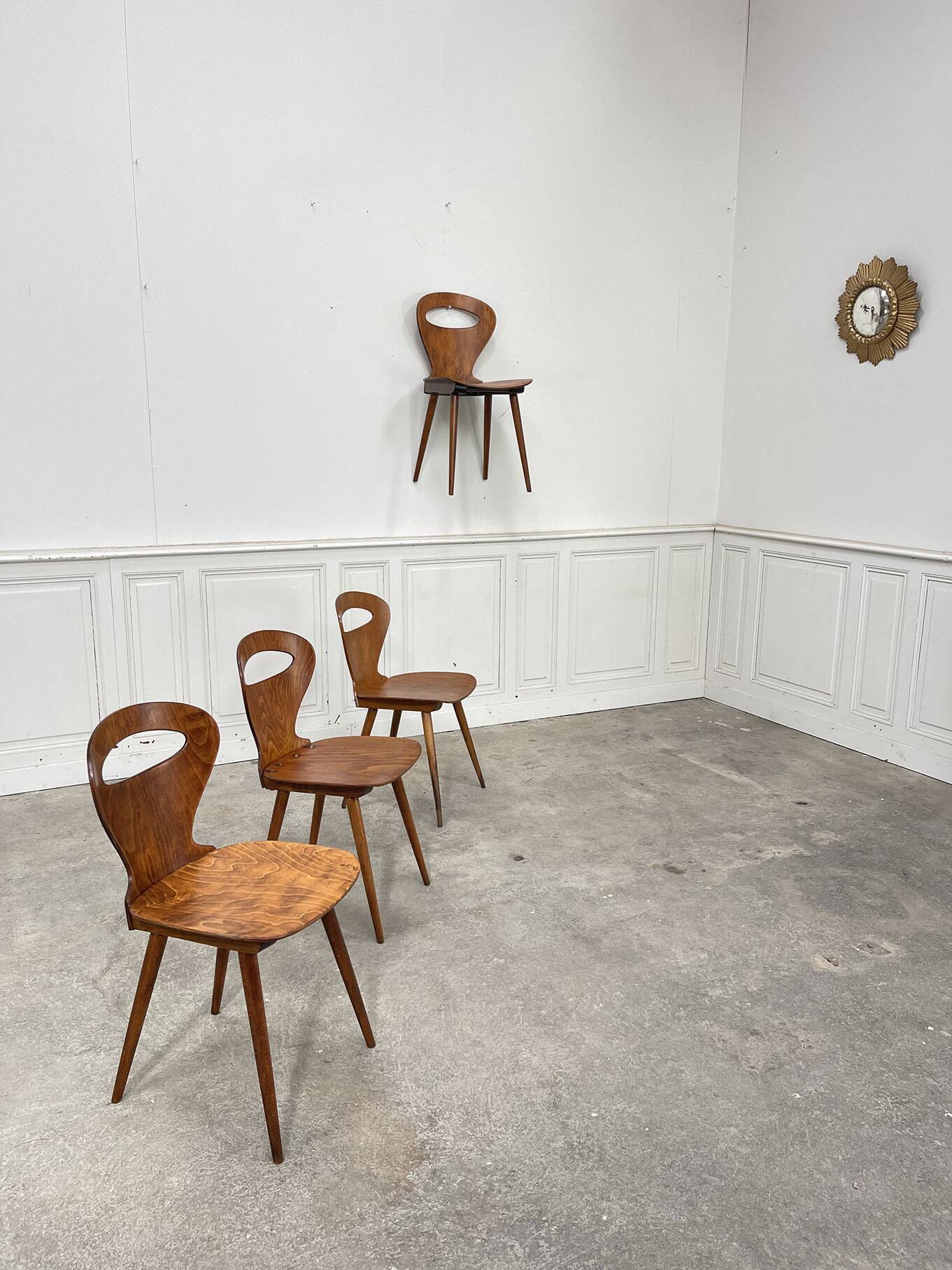 4 Baumann chairs 1960