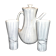 Vintage Niderviller Modernist Ceramic Coffee Pot 1960 with 2 Cups