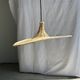 Small suspension, rattan luminaire in hat shape D:60cm