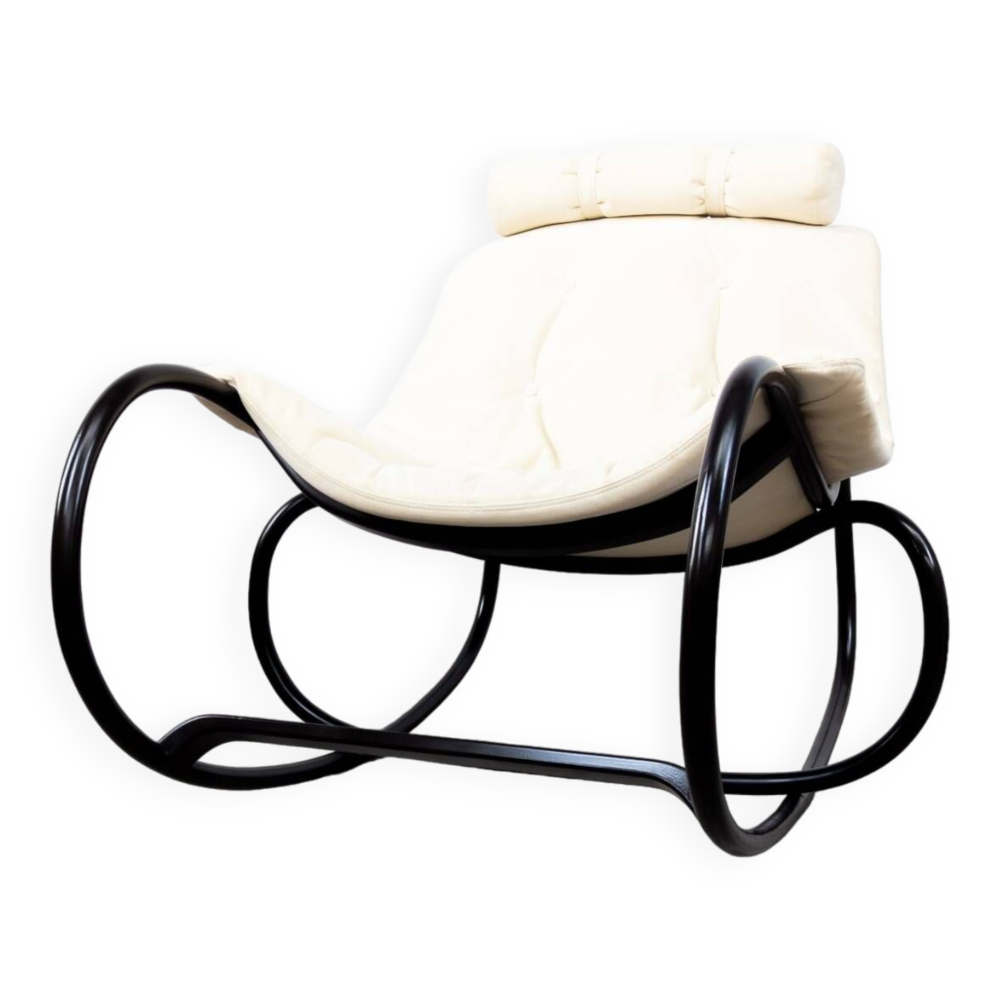 Fauteuil à bascule en bois courbé "Wave" par Michal Riabic pour TON