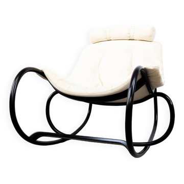 Fauteuil à bascule en bois courbé "Wave" par Michal Riabic pour TON