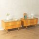 Elegant bedside tables from the 1950s, IDEE Möbel series by Erich Stratmann for Oldenburger Möbelwerkstätten