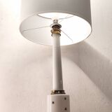 White opaline column lamp from the 1950s