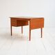 1960s teak desk with drop-leaf extension