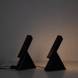 1980s Pair of “Delta” table lamps by Mario Bertorella for JM RDM, Italy