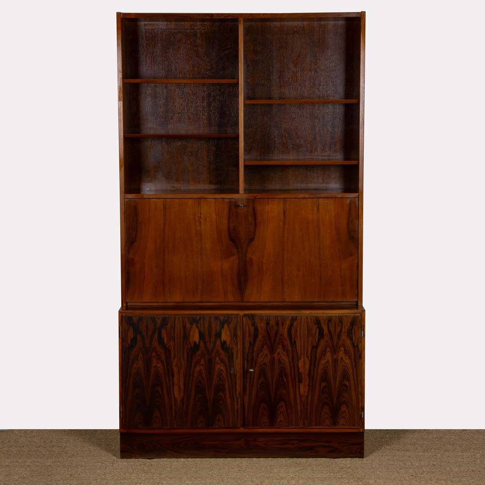 Rosewood secretary or bar cabinet by Poul Hundevad, 1960