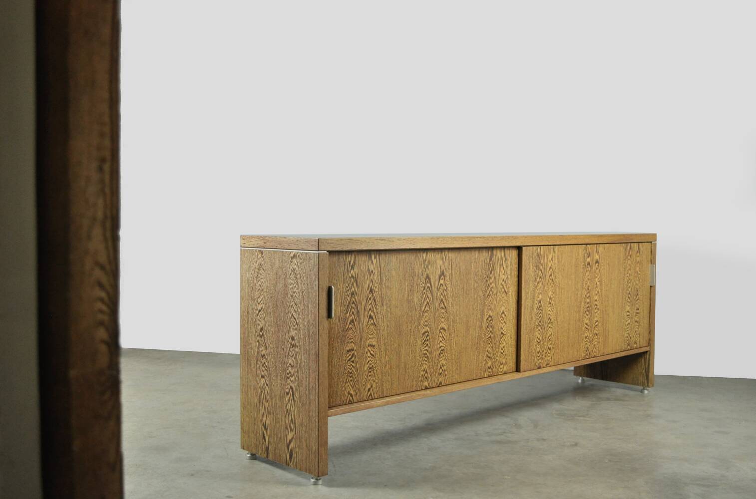 Modern DUTCH DESIGN vintage sideboard with Wenge finish, 1980s