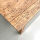Large brutalist farmhouse table in solid oak from the 1950s.