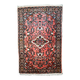 Tapis vintage fait main Lilihan en laine rose (59cm x 93cm) – Années 1970