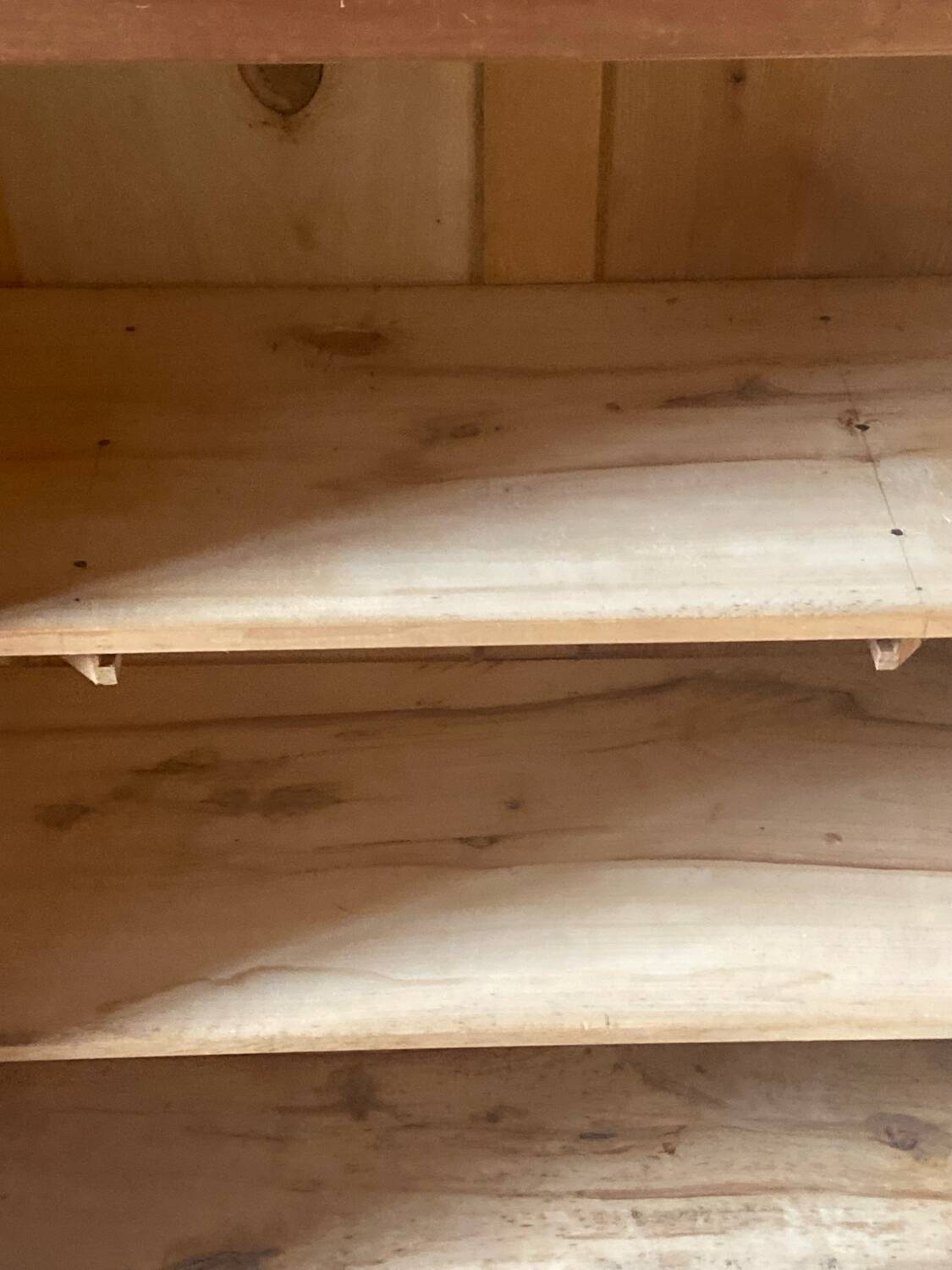 Buffet ancien bois naturel faible encombrement
