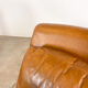 Ensemble de deux fauteuils vintage en cuir de cognac Amsterdam