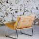 Vintage "Pixi" style armchair in velvet and chrome, 1970