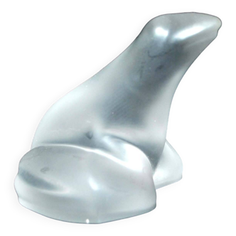 Saint-louis crystal frog paperweight