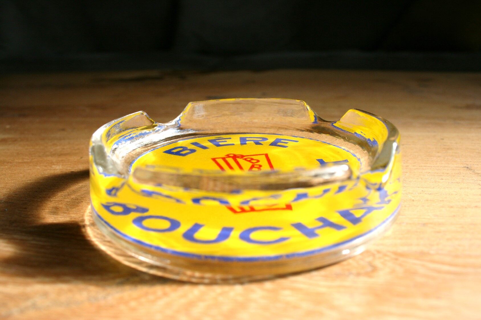 Vintage ashtray glass Beer Bouchart