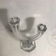 Former candlestick 2 lights crystal