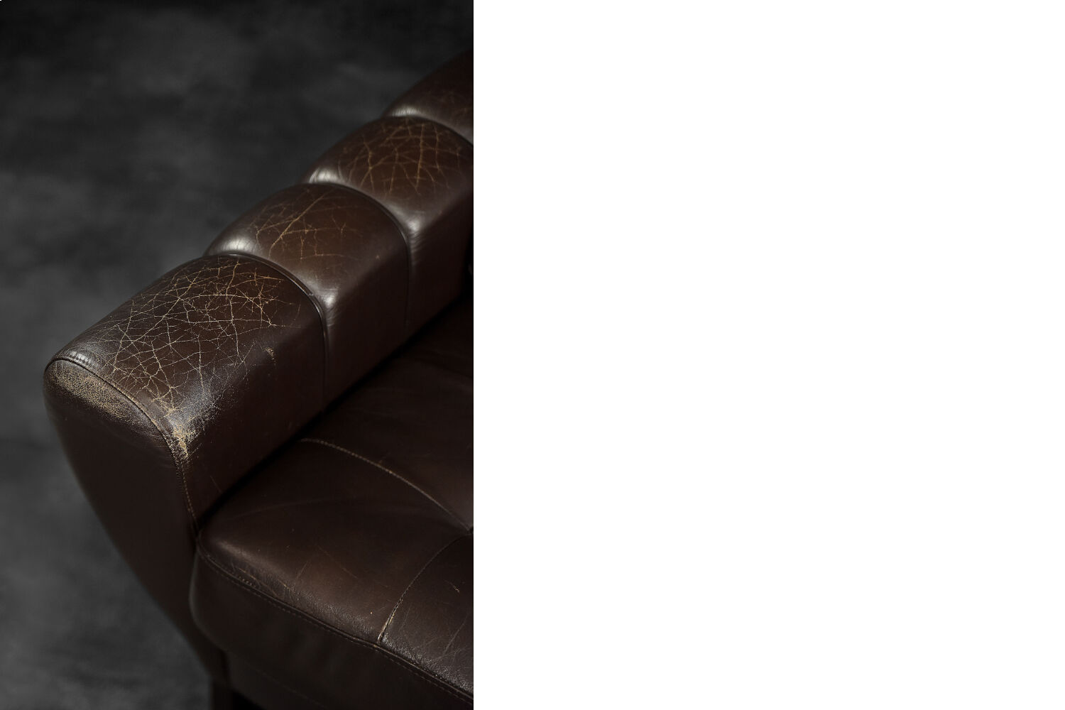 Vintage Mid-Century Modern Brown Leather Heart-shaped Lounge Chair, 1960s, Set of 2