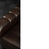 Vintage Mid-Century Modern Brown Leather Heart-shaped Lounge Chair, 1960s, Set of 2