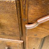 Buffet solid oak storage cabinet 1 door 6 drawers