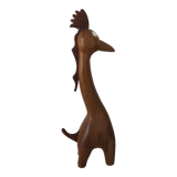 Toy wood giraffe vintage scandinavian teak 1960-70