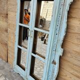Miroir Art déco en teck birman