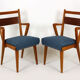 Ash & walnut dining chairs from Jitona Sobeslav, 1950