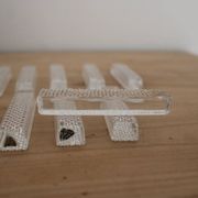 Set of 12 vintage cut lead crystal knife rests – Antique box