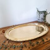 Vintage gold metal tray