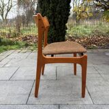 4 Scandinavian chairs by Erick Buch for Oddense, Denmark 1960