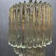 Large Murano Glass Trilobi Chandelier, Italy, 1960s