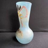 Vase bleu émaillé - Art nouveau émaillé