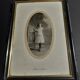 Old framed photo girl frame Napoleon III