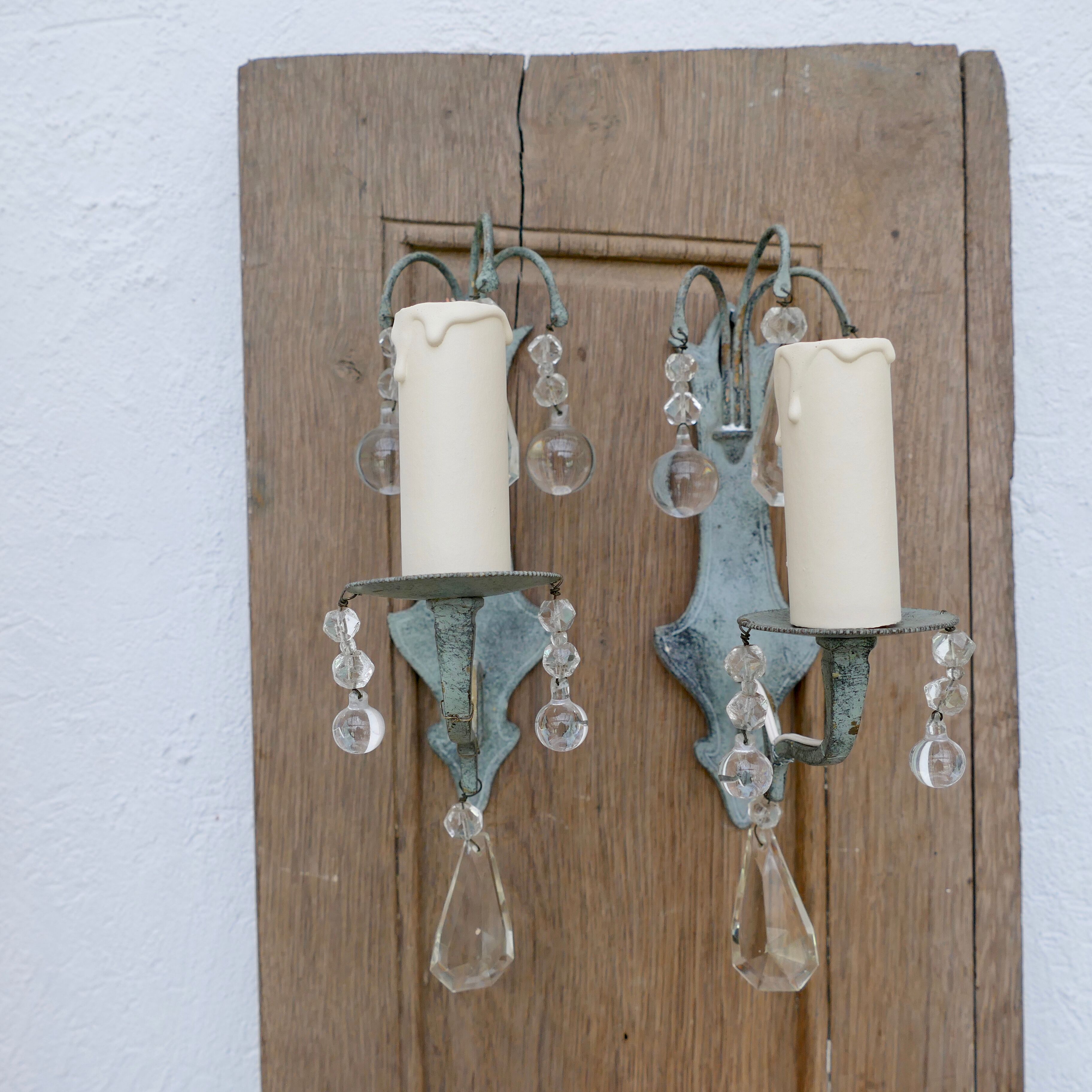 Pair of wall lamps