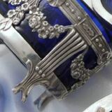 Paire de salerons en argent massif - Orfèvre Léon Lapar 1880