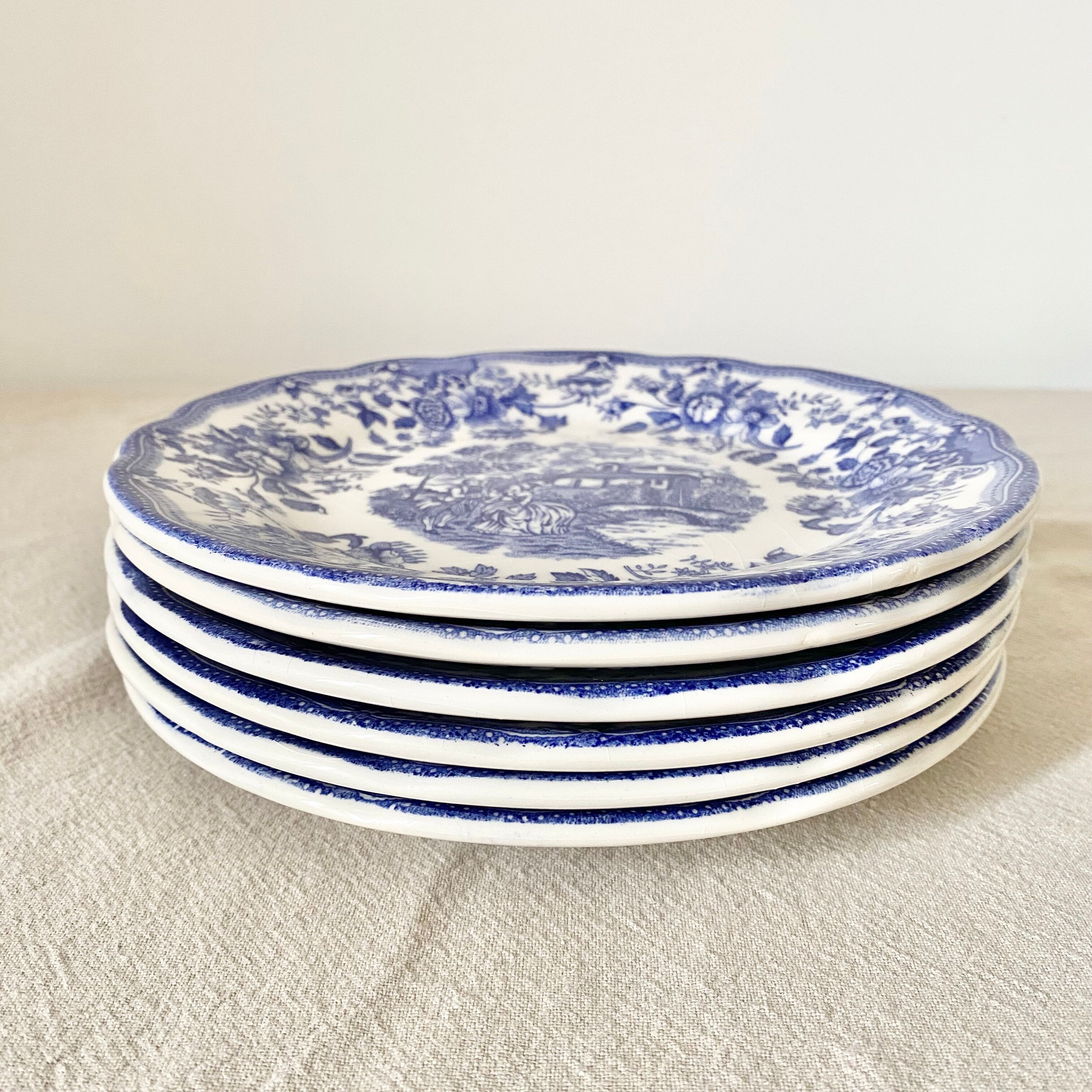 English dessert plate