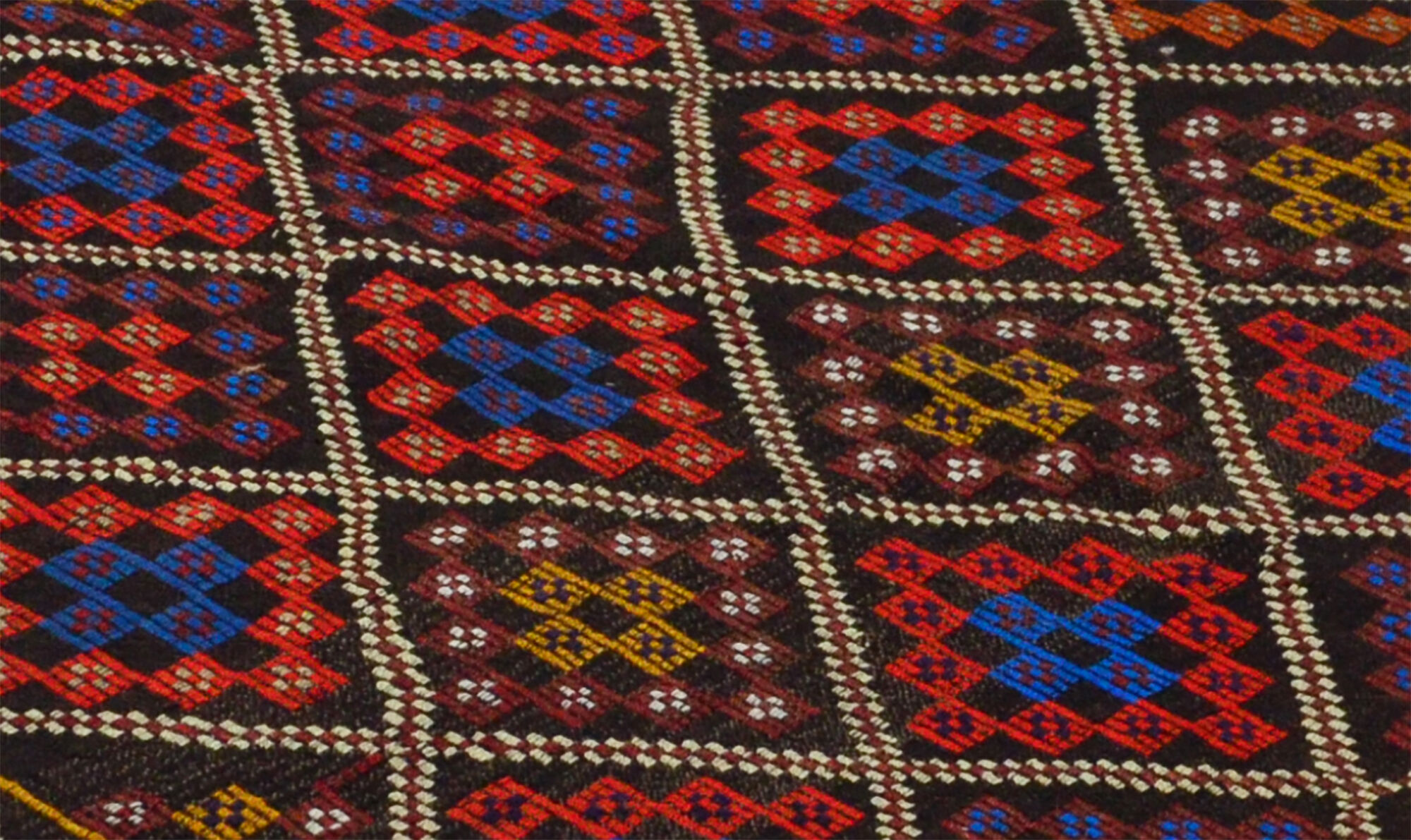 Anatolian handmade kilim rug 300 cm x 130 cm