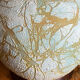 Spherical ceramic lamp with bark texture