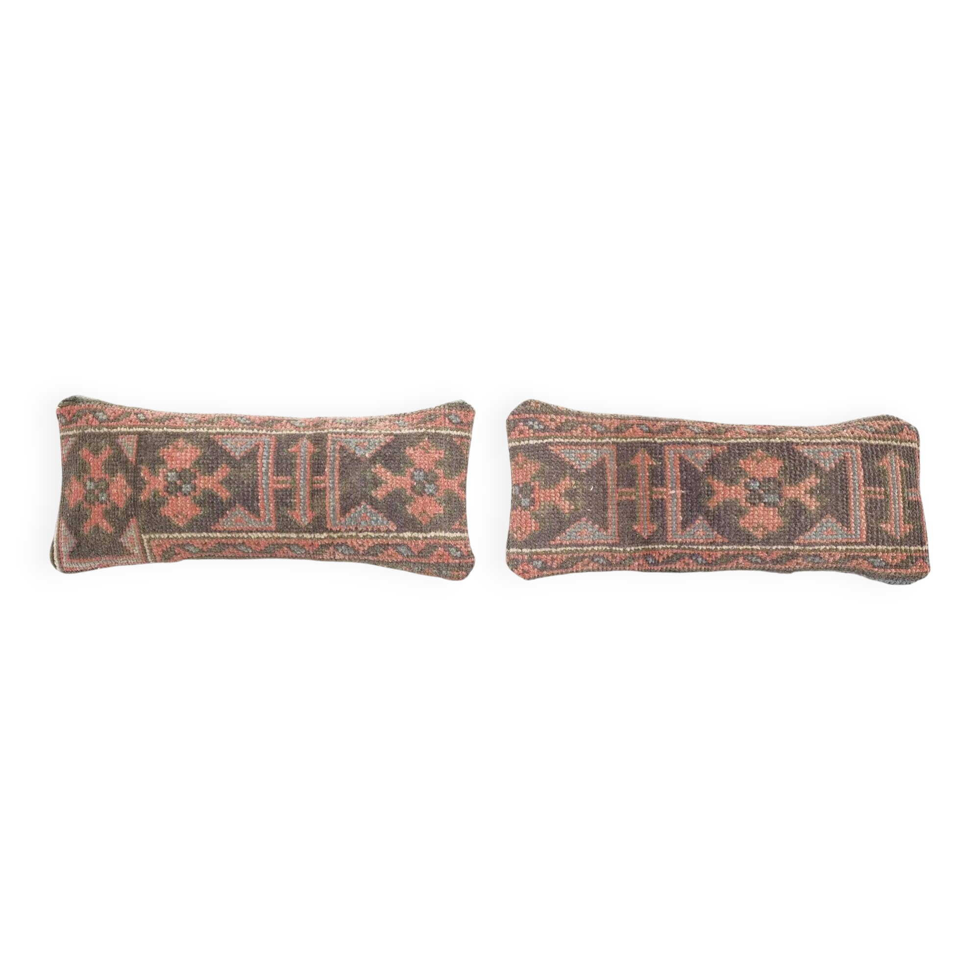 Set of 2 vintage Turkish cushion covers 51x20 cm