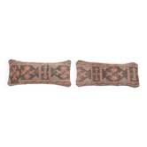 Set of 2 vintage Turkish cushion covers 51x20 cm
