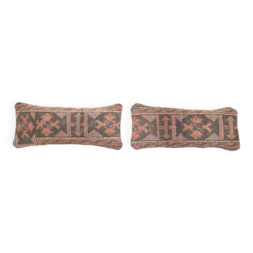 Set of 2 vintage Turkish cushion covers 51x20 cm