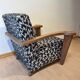 Art Deco Limed Oak Club Chair from De Coene, Belgium, 1930s
