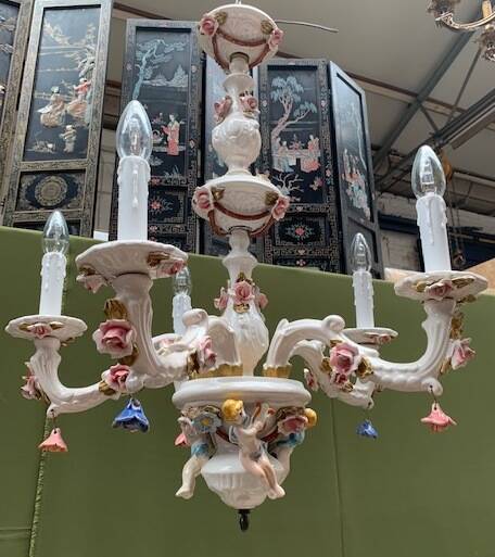 Capodimonte chandelier.