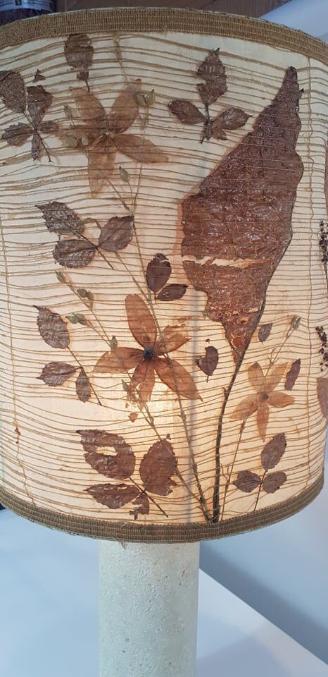Travertine lamp 70s