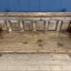 Grand banc en bois antique espagnol du 19ème siècle